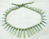 Natural Quartz Crystal Titanium Hematite Hand-Carved Beads Gem Pendant