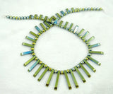 Natural Quartz Crystal Titanium Hematite Hand-Carved Beads Gem Pendant
