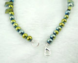 Natural Quartz Crystal Titanium Hematite Hand-Carved Beads Gem Pendant