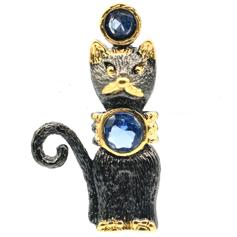 StaGothic Cat Tanzanite Pendant 9.6g Silver Street Jewelry