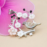 Bird&Tree Ethnic Abalone Seashell Pendants for Jewelry Making Crafts