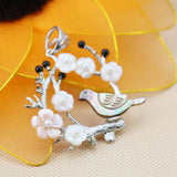 Bird&Tree Ethnic Abalone Seashell Pendants for Jewelry Making Crafts