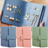 Earrings PU Organizer Portable Holder Storage Bag Earring Book