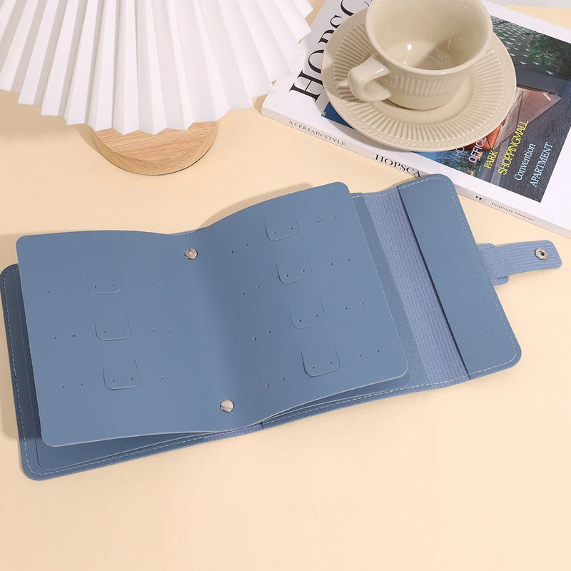Earrings PU Organizer Portable Holder Storage Bag Earring Book
