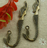 Set of 42 Bronze Plated Mermaid Bookmarks