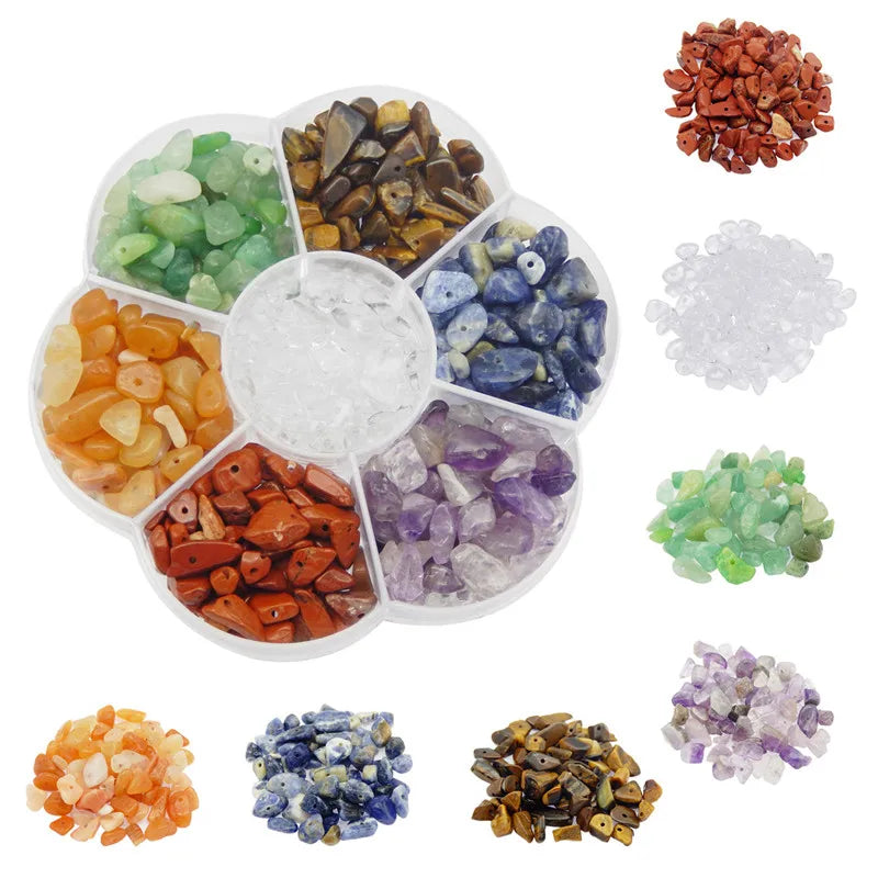 420Pcs Irregular Multicolor Stone Beads 5-8mm for Jewelry Making DIY