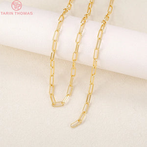 10x4MM Brass Necklace Chains 24K Wholesale