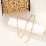 10x4MM Brass Necklace Chains 24K Wholesale