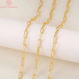 10x4MM Brass Necklace Chains 24K Wholesale