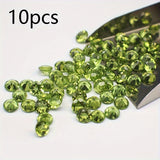 Sets of 6mm Natural Peridot Round Loose Stones