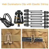 42Pcs Nylon Straps Quick Release Buckle Molle Clips Utility Straps