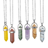 Hexagonal Necklace Pendant Stainless Steel Crystal Jewelry