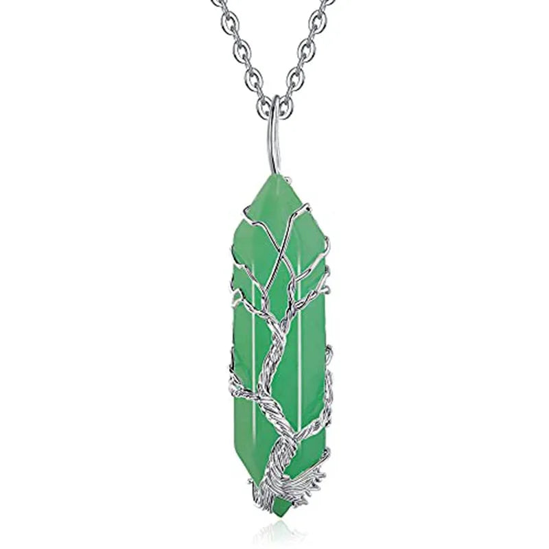 Hexagonal Necklace Pendant Stainless Steel Crystal Jewelry