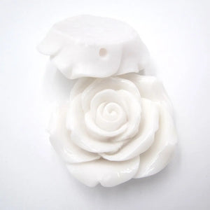 10pcs Big Resin Rose Flower Bead Lot Chunky Necklace Bracelet Jewelry