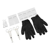 42pc Stainless Steel Body Piercing Kit Needles Clamps Ears Navel