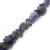 42pcs Smoky Rose Quartz Crystal Beads Rough Punched Natural Stone