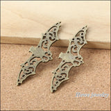 42pcs Antique Bronze Bat Pendant European Style Jewelry Findings 56*19mm