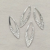 100pcs Gold/Rhodium Copper Pendant Leaf Shape Charm Necklace Earrings DIY Making