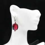 Stunning Aquamarine Rhodolite Garnet Wedding Earrings