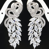 Golden Citrine Butterfly Silver Earrings for Bride Wedding