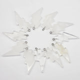 Natural Clear Quartz Lightning Pendants for Healing Crystals Jewelry Making