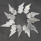 Natural Clear Quartz Lightning Pendants for Healing Crystals Jewelry Making