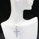 Pink Tourmaline Tanzanite Pendant 925 Sterling Silver