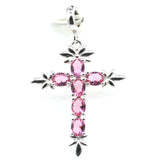 Pink Tourmaline Tanzanite Pendant 925 Sterling Silver