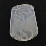 Natural Agate Carnelian Dragon Pendant Necklace for Man