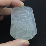 Natural Agate Carnelian Dragon Pendant Necklace for Man