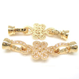 Zircon Rhinestones Copper Clasp Set for Bracelets & Necklaces