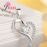 925 Silver Heart Charms Jewelry Set for Women Wedding