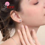 925 Silver Heart Charms Jewelry Set for Women Wedding