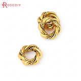 Bulk Twisted Rings Charms Pendants for Jewelry Making