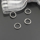Bulk Twisted Rings Charms Pendants for Jewelry Making
