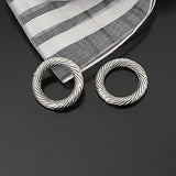 Bulk Twisted Rings Charms Pendants for Jewelry Making