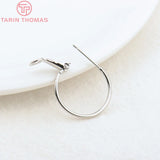 10PCS 20x1.2MM 25x1.2MM Brass Hoop Earring Clip DIY Jewelry Findings