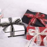 Happy Birthday Gift Flower Bouquet Ribbon Cake Decorative Bow