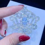 43X41MM Women's High CZ Pearl Bracelet Buckle