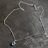 925 Sterling Silver Heart Moonstone Pendant Necklace for Women