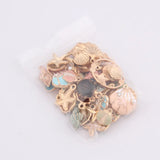 43pcs Enamel Starfish Conch Shell Charms for Jewelry Making