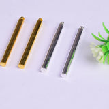 50pcs Copper Silver Small Bar Charms for Necklaces DIY