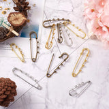 Stainless Steel Safety Pins Brooch Blank Base for DIY Jewelry Making