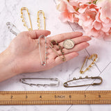 Stainless Steel Safety Pins Brooch Blank Base for DIY Jewelry Making