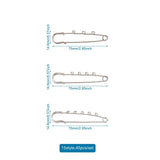 Stainless Steel Safety Pins Brooch Blank Base for DIY Jewelry Making