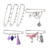 Stainless Steel Safety Pins Brooch Blank Base for DIY Jewelry Making