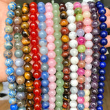 Natural Stone Beads 4-12mm Round Beads for Jewelry Making