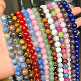 Natural Stone Beads 4-12mm Round Beads for Jewelry Making