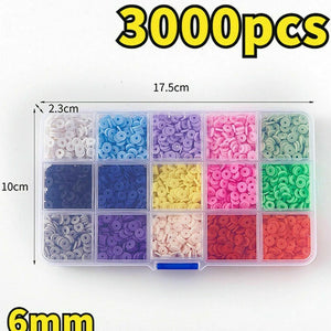 Polymer Clay Beads Set for DIY Bracelet Necklace Making