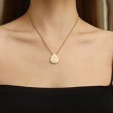 Stainless Steel Frosted Drops/Circles Charm Pendant Set